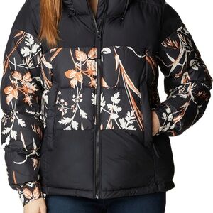 Columbia Sportswear Hooded Puffer Jacket – Floral Print – Size XL